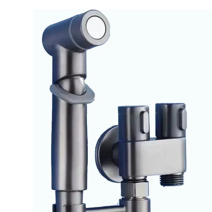 Douchette WC Portable 2026 – Double Sortie & Vanne d’Angle