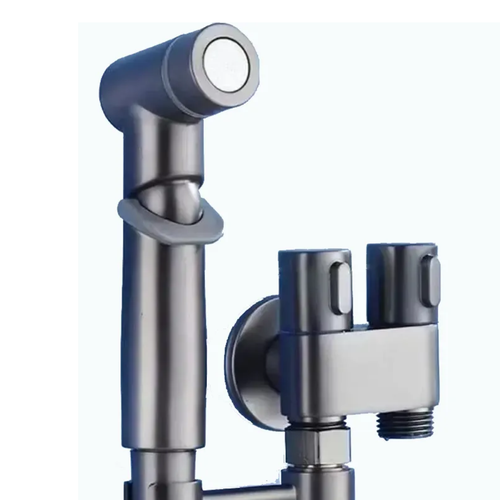 Douchette WC Portable 2026 – Double Sortie & Vanne d’Angle