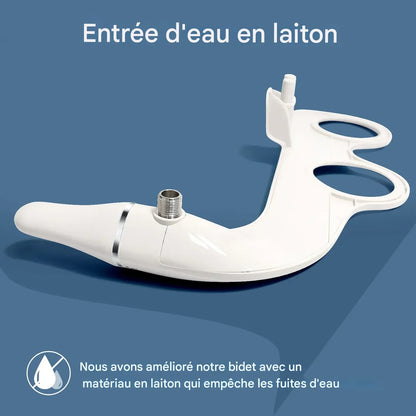 Bidet Ultra-Fin – Fixation Toilette à Double Buse - Toilettes Japonaises
