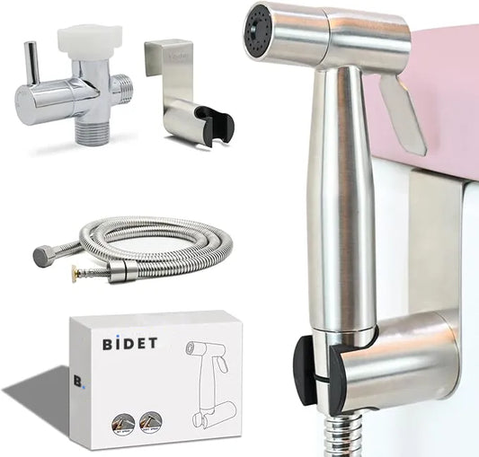 Kit Douchette WC Inox – Pommeau Haute Pression – Installation facile