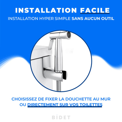 Kit Douchette WC Inox – Pommeau Haute Pression – Installation facile