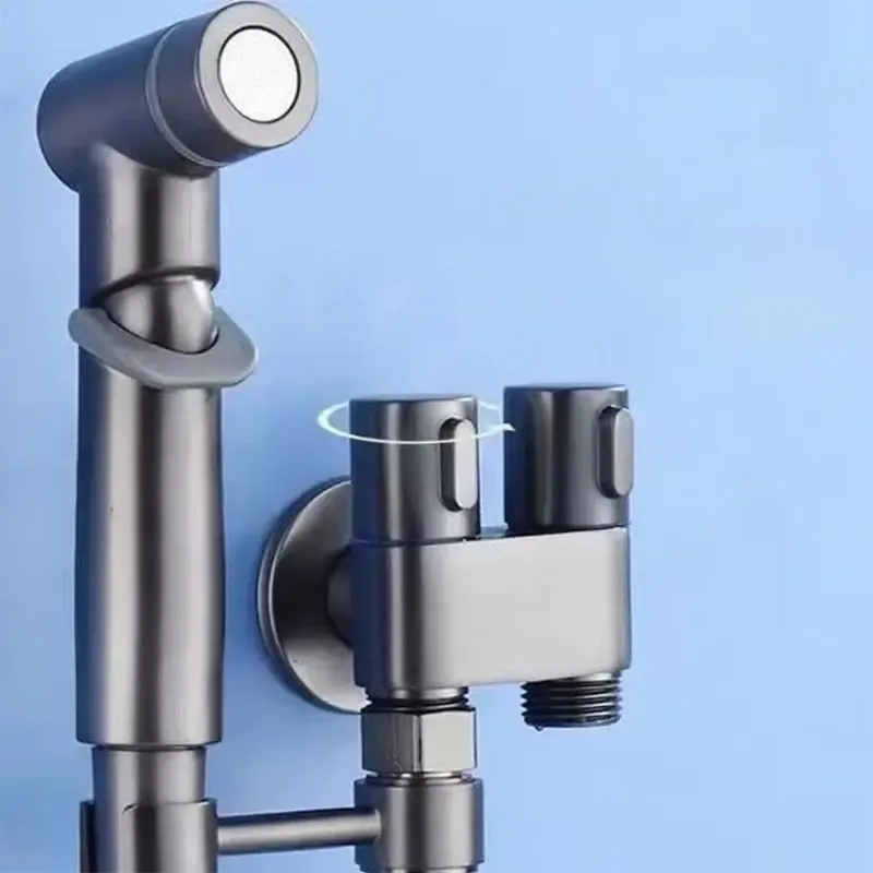 Douchette WC Portable 2026 – Double Sortie & Vanne d’Angle