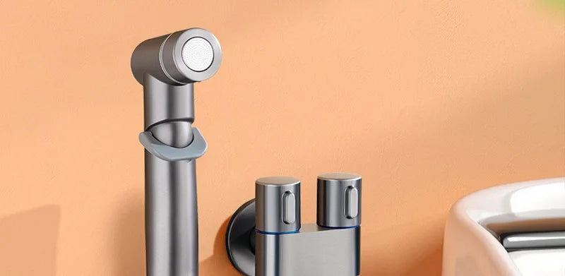 Kit Douchette Bidet WC – Double Sortie & Vanne d’Angle