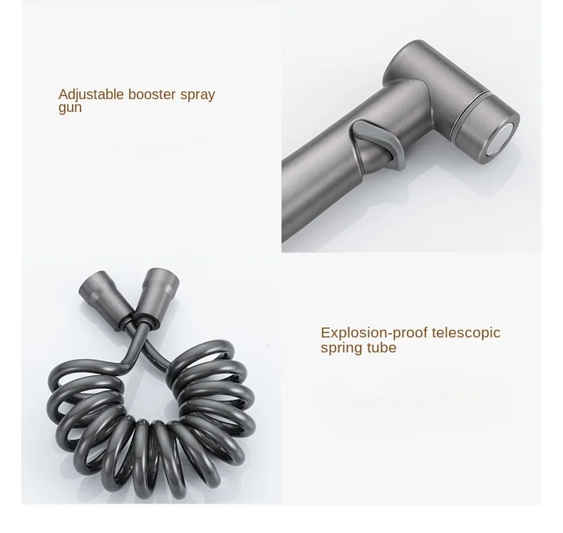 Kit Douchette Bidet WC – Double Sortie & Vanne d’Angle