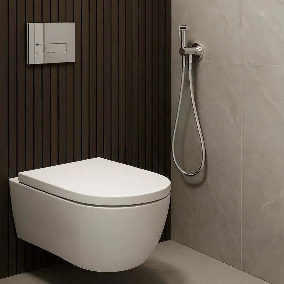 Kit Douchette WC Inox – Pommeau Haute Pression – Installation facile