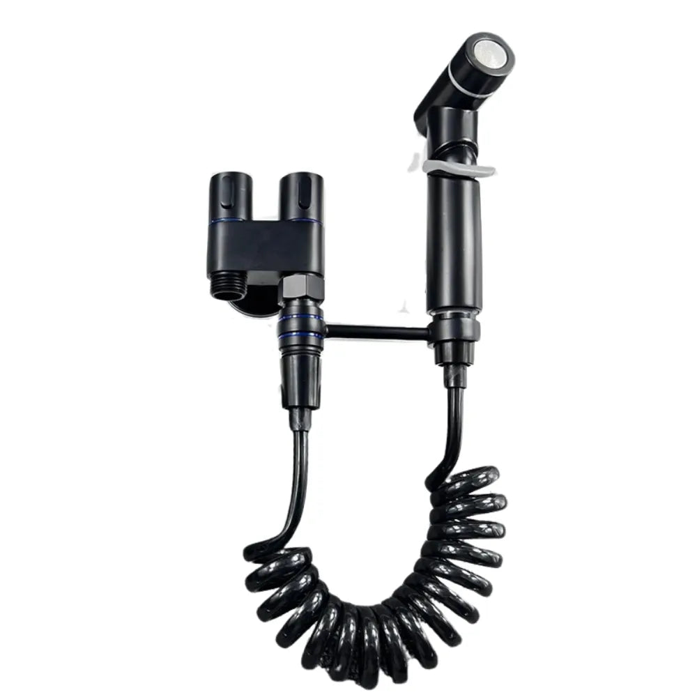 Douchette WC Portable 2026 – Double Sortie & Vanne d’Angle